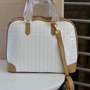 NEW! Arcadia dome satchel crossbody White Bag